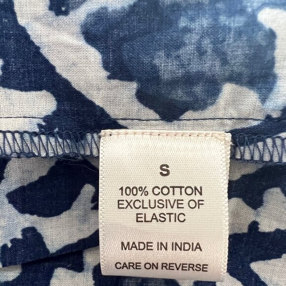 Dizzy Lizzy Smocked Bodice Puff Sleeve Cotton Floral Shirt Top Womens Size Small - Picture 3 of 6